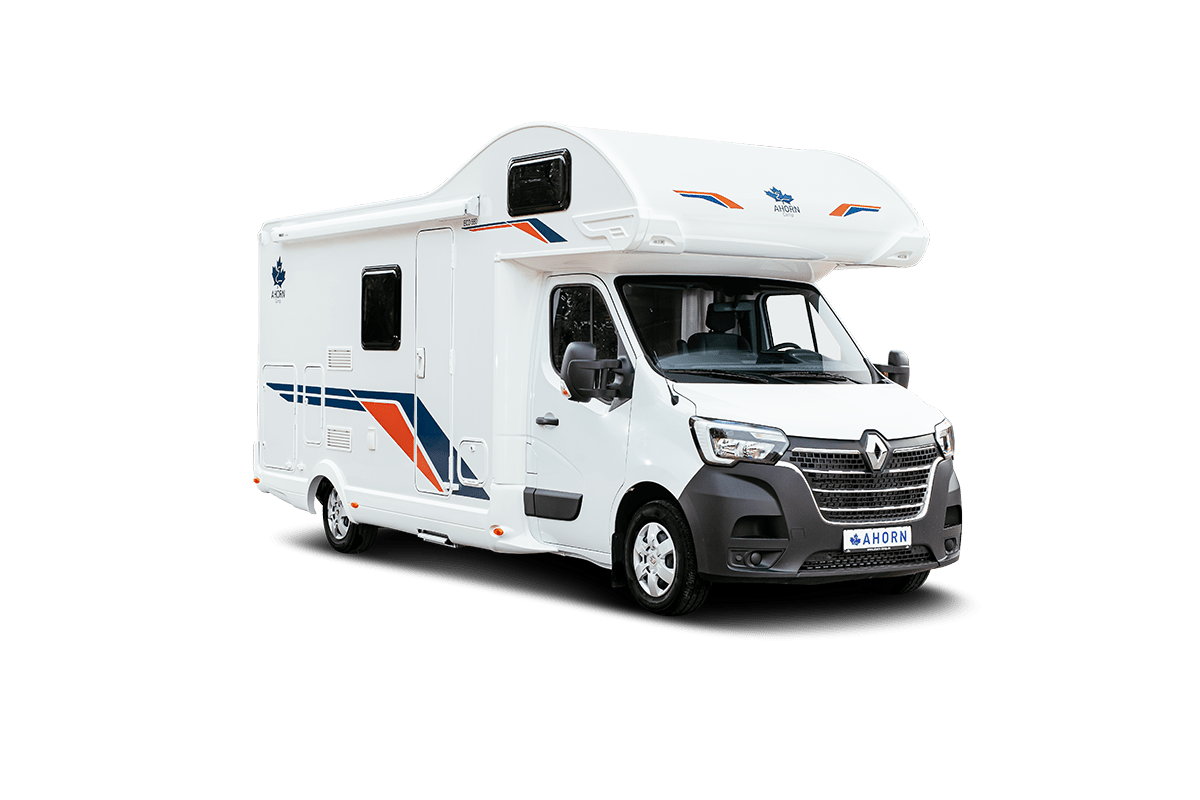 The Eco 680 alcove motorhome from the front