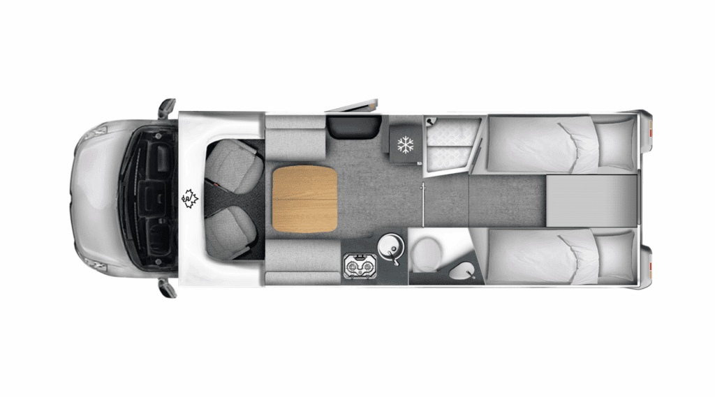 TE 740 Grundriss