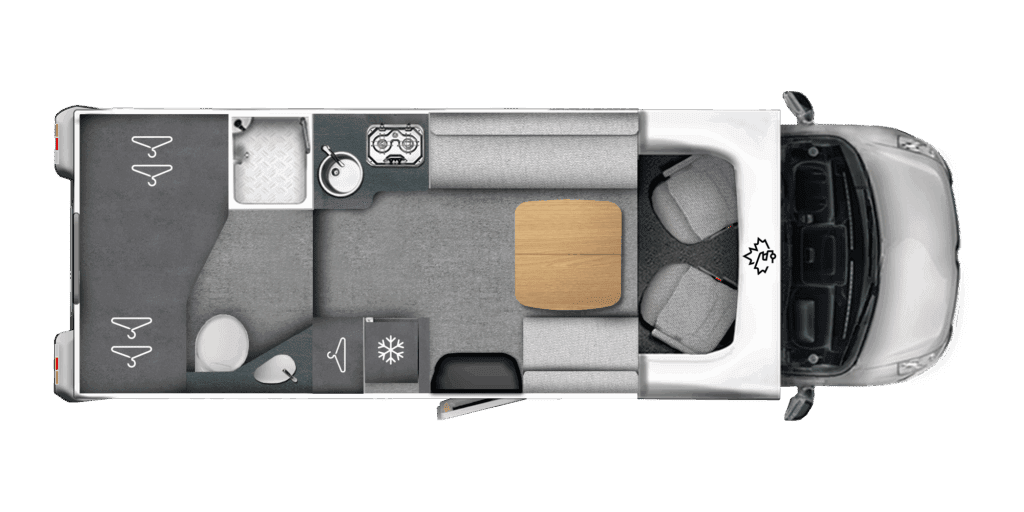 Grundriss des Ahorn Camp T 680